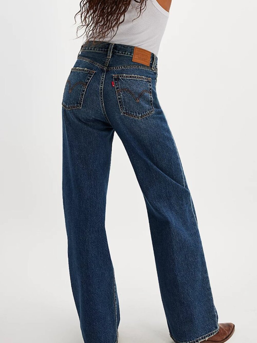 Free People Levi's Ribcage Wide-Leg Jeans 26 - Picture 3 of 13